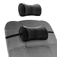 Desk Jockey Recliner Neck Pillow - Memory Foam Headrest Cushion for Neck Pain Relief and Cervical Support - Ergonomic Design Alleviates Muscle Stiffness and Pain