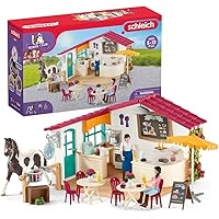 Schleich Horse Club - Rider Café, 97 Piece Playset with 1 x Horses, Collectible Animal Toys and Horse Riding Figurines for Children Ages 5+