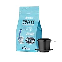 Premium Vietnamese Coffee Bundle - Best-Ranked Beans & Drip Filter Set for Rich Flavor - Ideal Gift for Coffee Lovers - Portable & Durable Design - Authentic Brewing Experience Included
