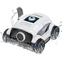 WYBOT Cordless Robotic Pool Cleaner, Lasts 130Mins, Dirt Detect Technology, LED Indicator, Strong Suction Pool Vacuum