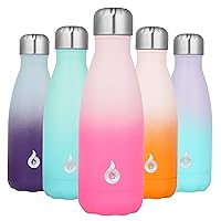 12oz Water Bottles Stainless Steel Insulated Water Bottle Keep Cold And Hot Dishwasher Safe,Sakura