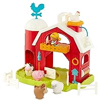 Battat – Farm Animal Toys – 10Pc Toy Farm Set For Kids, Toddlers – Toy Barn & Farm Animals – Music & Animal Sounds – Pretend Play Toy – Musical Farm Playset