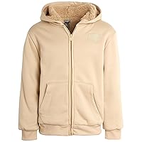 DKNY Boys' Sweatshirt – Heavyweight Sherpa Fleece Lined Zip Hoodie Sweatshirt (8-20)