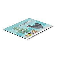 Caroline's Treasures BB9202MP Jersey Giant Chicken Christmas Mouse Pad, Hot Pad or Trivet, Teal for Home Office Gaming Working Computers Laptop Mouse Mat,Washable Large Mousepad