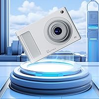 Digital Camera, 1080P FHD Kids Camera with 32GB Card, 16X Zoom 𝖠𝗇𝗍𝗂𝖲𝗁𝖺𝗄𝖾, 48MP Compact Portable Small Point Camera Gift for Kid Student Children Teen Boy Girl