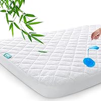 Waterproof Pack N Play Mattress Pad Cover, Premium Bamboo Viscose Terry Surface, Soft Pack and Play Fitted Sheets, Mattresses Protector for Graco Pack N Play, Mini/Portable Crib, and Foldable Playard