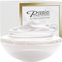 Premier Dead Sea Classic moisture complex cream normal to dry skin, sensitive skin, Anti-Aging to Smooth Wrinkles, Lightweight, Non-greasy Facial Cream, Vitamin A & E, Ginkgo 1.25 FL.oz
