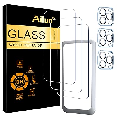 3 Packs Screen Protector For IPhone 15 Pro Max [6.7 Inch] Sensor  Protection,Dynamic Island Compatible,Case Friendly Tempered Glass Film,[9H  Hardness]