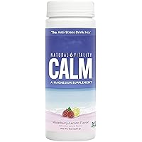 Natural Vitality Calm, Magnesium Supplement, Anti-Stress Drink Mix Powder, Original, Raspberry Lemon - 8 Ounce (Packaging May Vary)