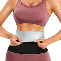 LODAY Waist Trimmer for Women Weight Loss,Tummy Trainer Sweat Workout Shaper,Neoprene-Free Slimming Sauna Wrap