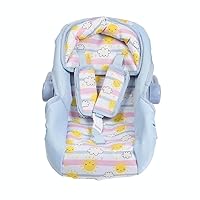 Adora Baby Doll Car Set Carrier with Color Changing Design, Rotating and Adjustable Handle, Fits Most Dolls up to 20 inches, Birthday Gift for Ages 2+ - Sunny Days