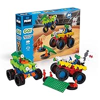 PLUS PLUS GO! Monster Trucks – 600 Pieces – PP7014 Basic