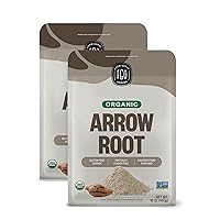 FGO Organic Arrowroot Powder (Flour), From Thailand, 16oz, Packaging May Vary (Pack of 2)