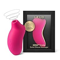 LELO SONA Cruise Suction Vibrator for Enhanced Pleasure, Waterproof and Rechargeable Clit Sucker Sex Toy for Women, Cerise