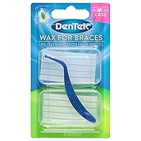 DenTek Wax for Braces, 2 count