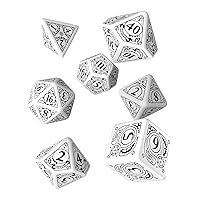 Steampunk Dice Set White - Black (7)