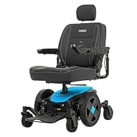 Pride Jazzy EVO 614 Power Wheelchair, 300 lbs. Weight Capacity, with 5-Year Extended Warr (Robin's Egg Blue, 20″ × 18″ – 20″ Seat)