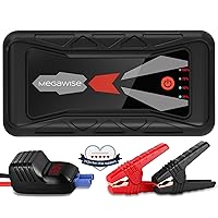 MEGAWISE 1500A Peak 16800mAh Car Battery Jump Starter Booster (up to 7L Gas or 5L Diesel Engines), 12V Portable Power with Dual USB Outputs & Flashlight 2023 Upgraded Extremely Safe