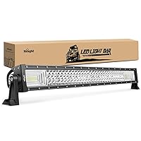 Nilight LED Light Bar 32Inch 378W Triple Row 37800LM Flood Spot Combo Super Bright Off Road Driving Work Light for Boat Truck Tractor Pickup Golf Cart SUV ATV 4x4 Van Camper,2 Years Warranty