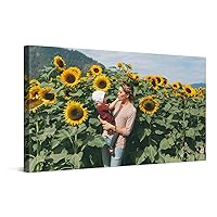 PICANOVA – Custom Canvas Prints with Your Photo 48x30 inch – Customize with Your Own Picture & Text – Personalized Photo Print Stretched on Wooden Frame – Gallery Wrap Print Wall Art Decor