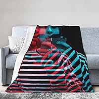 XP-LR Sam and Colby Blanket 3D Printing Lightweight Throw Blankets Flannel Blankets Ultra-Soft Warm Air Conditioning Nap Blankets 60
