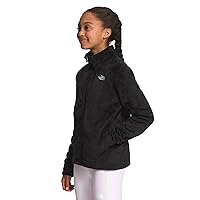 THE NORTH FACE Girls' Osolita Fleece Full-Zip Jacket, TNF Black 3, Small