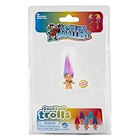 World's Smallest Good Luck Trolls. Mini 1 inch Tall Toy Action Figure with an Extra 1.5 inches of Hair! Six Adorable Good Luck Trolls to Collect! Each Sold Seperately, Style Selected at Random