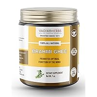 Brahmi Ghee (Herbal medicated ghee) by Vadik Herbs | Premium potency herb in a natural, fresh ghee base ~ Made in the USA every week