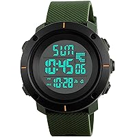 kieyeeno Mens 50M Waterproof Digital Sports Watches with LED Backlight Suitable for Runners Stopwatch Timer Watch