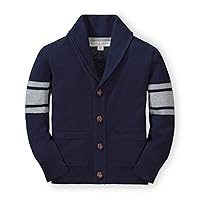 Hope & Henry Boys' Shawl Collar Sweater Cardigan