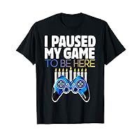 Hanukkah I Paused My Game to be here Controller Gamer Boys T-Shirt