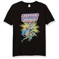 Warner Brothers League Justice for All Boy's Premium Solid Crew Tee
