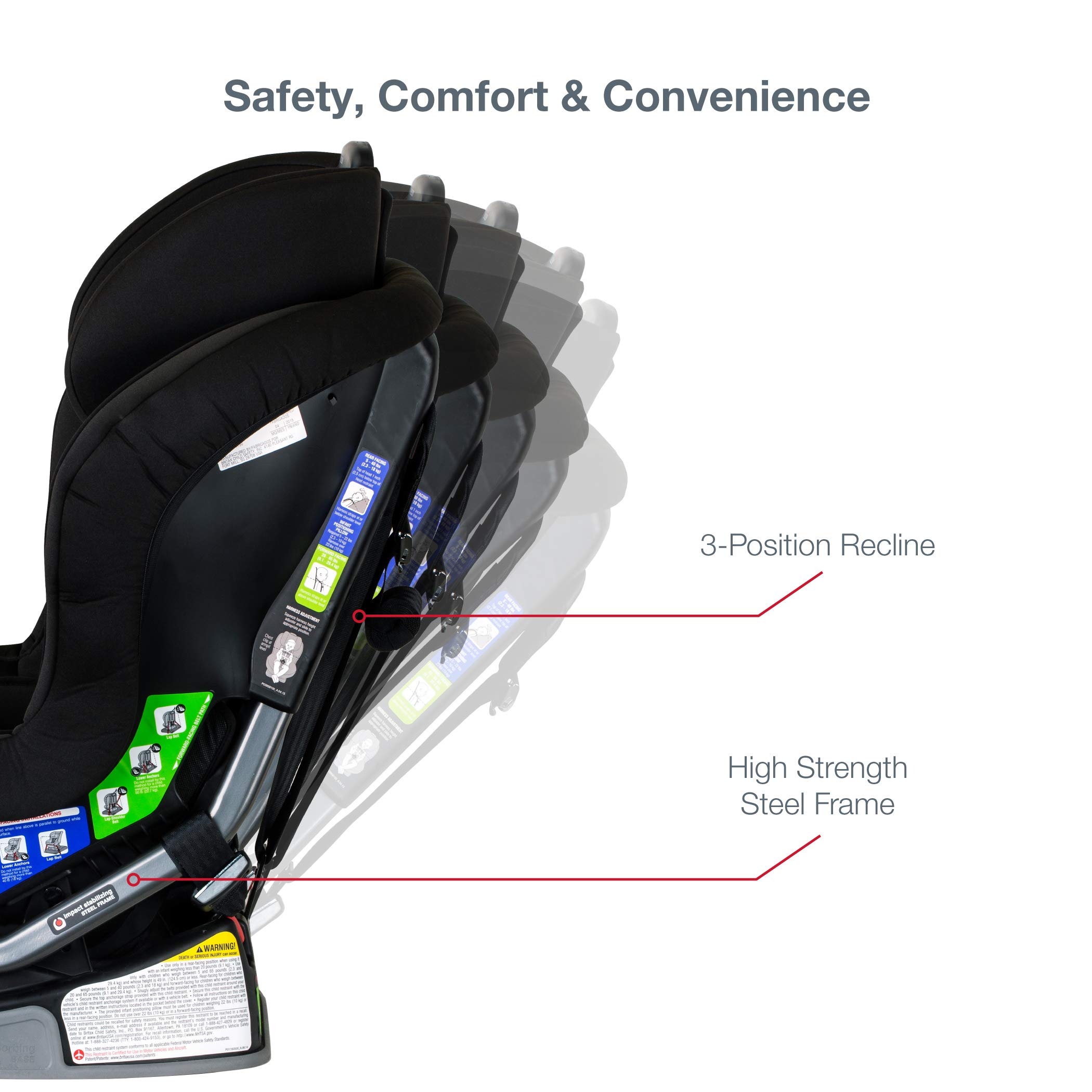 Britax Emblem 3 Stage Convertible Car Seat, Fusion