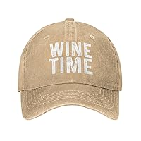 Wine Time Hat for Men Baseball Caps Cool Hats