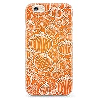 Inspired Cases - 3D Textured iPhone 6/6s Case - Rubber Bumper Cover - Protective Phone Case for Apple iPhone 6/6s - Pumpkin Patch