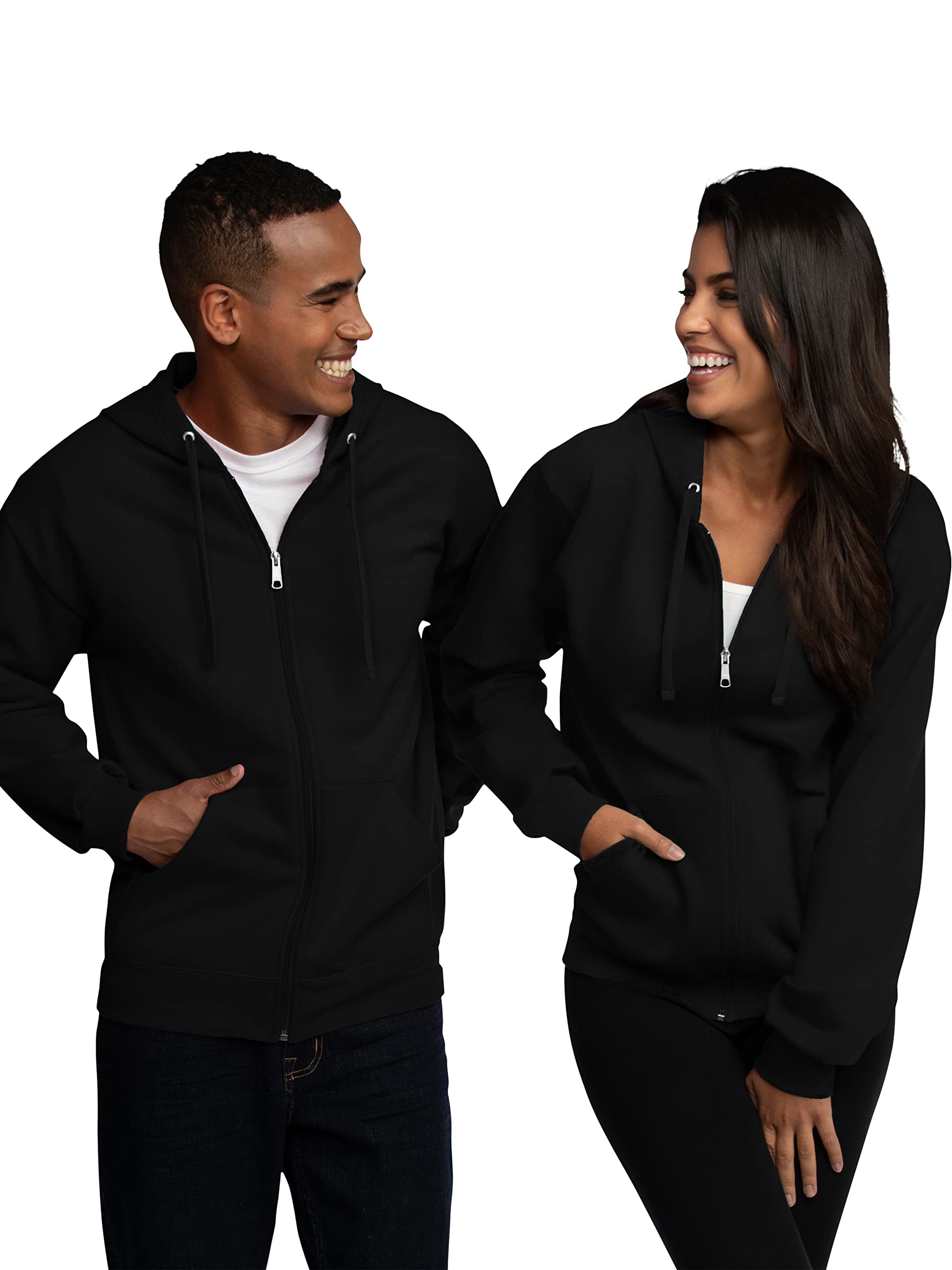 Fruit of the Loom Eversoft Fleece Hoodies, Pullover & Full Zip, Moisture Wicking & Breathable, Sizes S-4X