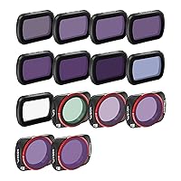 Freewell QuickSwap ND, ND/PL, CPL, Snow Mist 1/4, Light Pollution Filters 14Pack Mega Kit for Osmo Pocket 3: Effortless Installation, Creative Freedom, Gimbal Compatibility