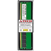 A-Tech 32GB DDR5 4800MHz PC5-38400 CL40 UDIMM 2Rx8 1.1V Non-ECC Unbuffered DIMM 288-Pin Desktop RAM Memory Upgrade Module