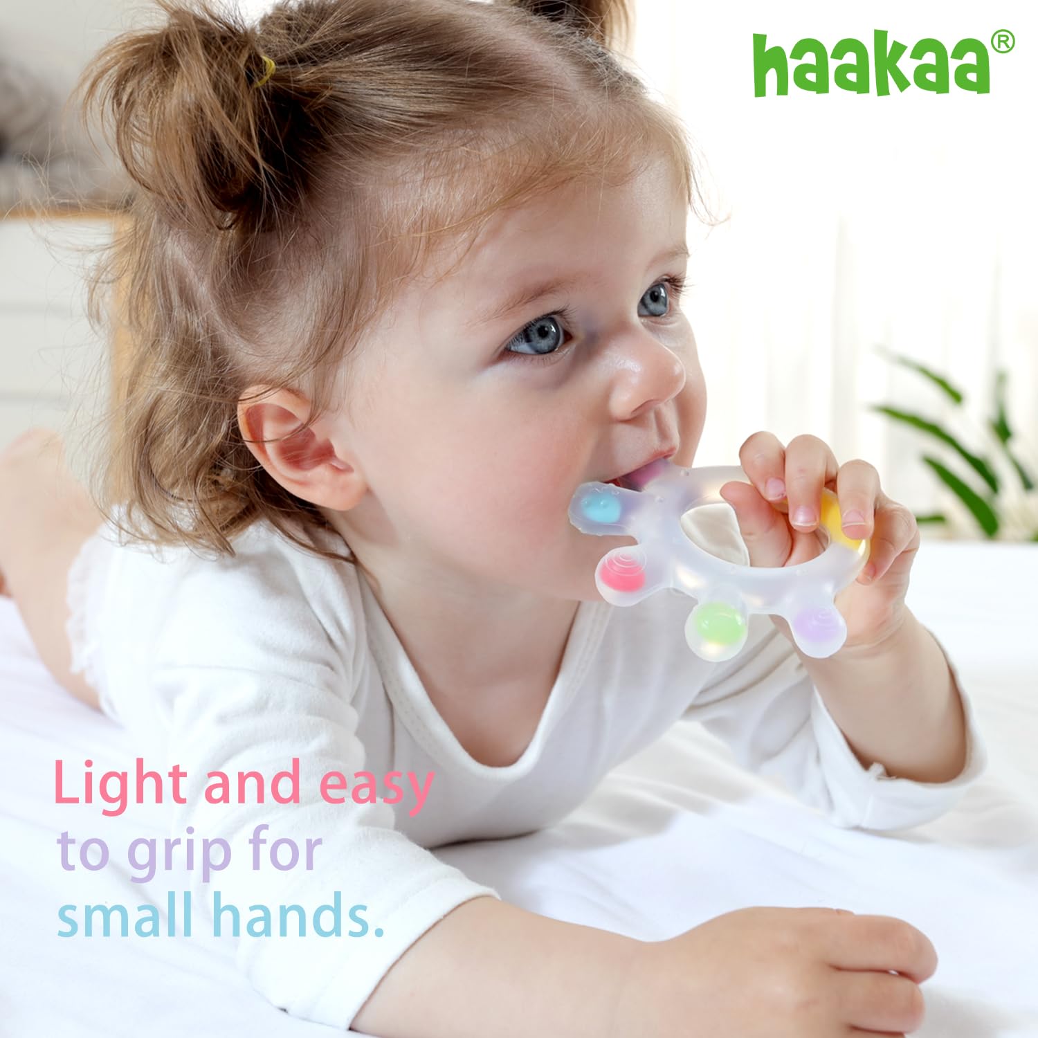 haakaa Silicone Teether Combo&Crown Teether Set-Baby Freezer Teething Toy|Super Soft Silicone Teething Toys