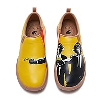 UIN Men's Walking Travel Shoes Slip On Microfiber Casual Loafers Lightweight Comfort Fashion Sneaker