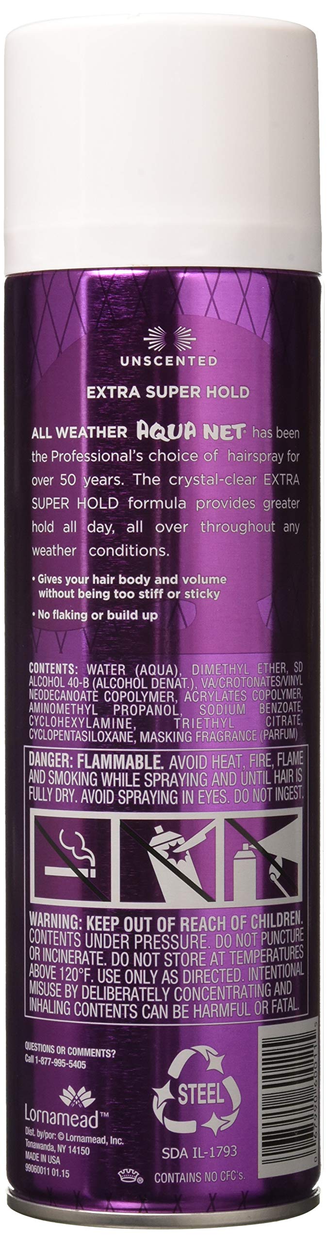 Buy Aqua Net Extra Super Hold Professional Hair Spray Unscented 11 oz