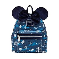 Loungefly Disney Snowflake Minnie Mouse Ears Mini Backpack - BoxLunch Exclusive
