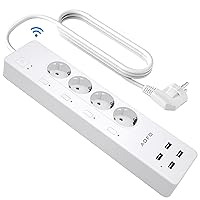 Power Strip with USB Wellsenn Smart 4 Outlet Surge Protector Power Strip with 4 