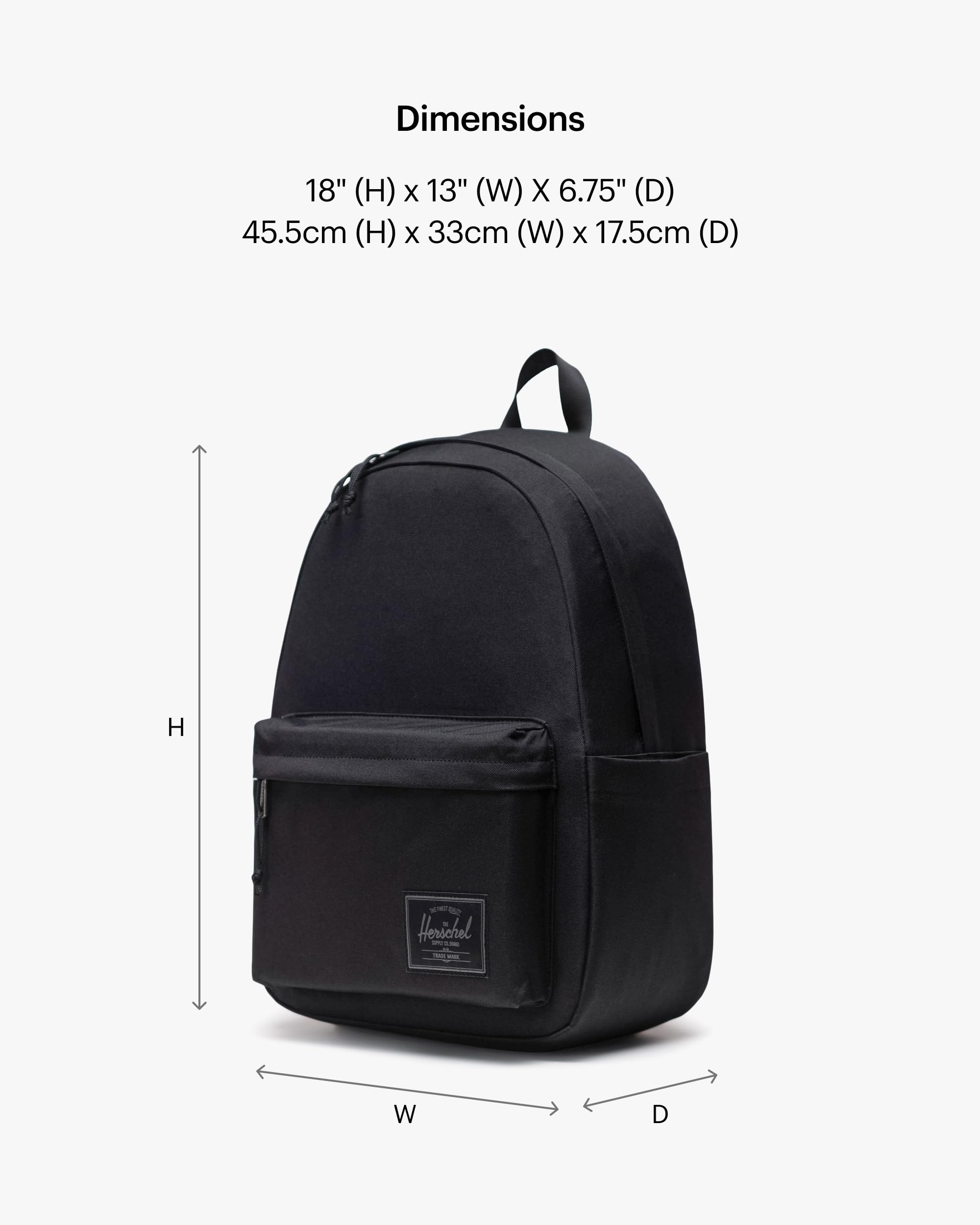 Herschel Supply Co. Herschel Classic XL Backpack, Black Tonal, One Size