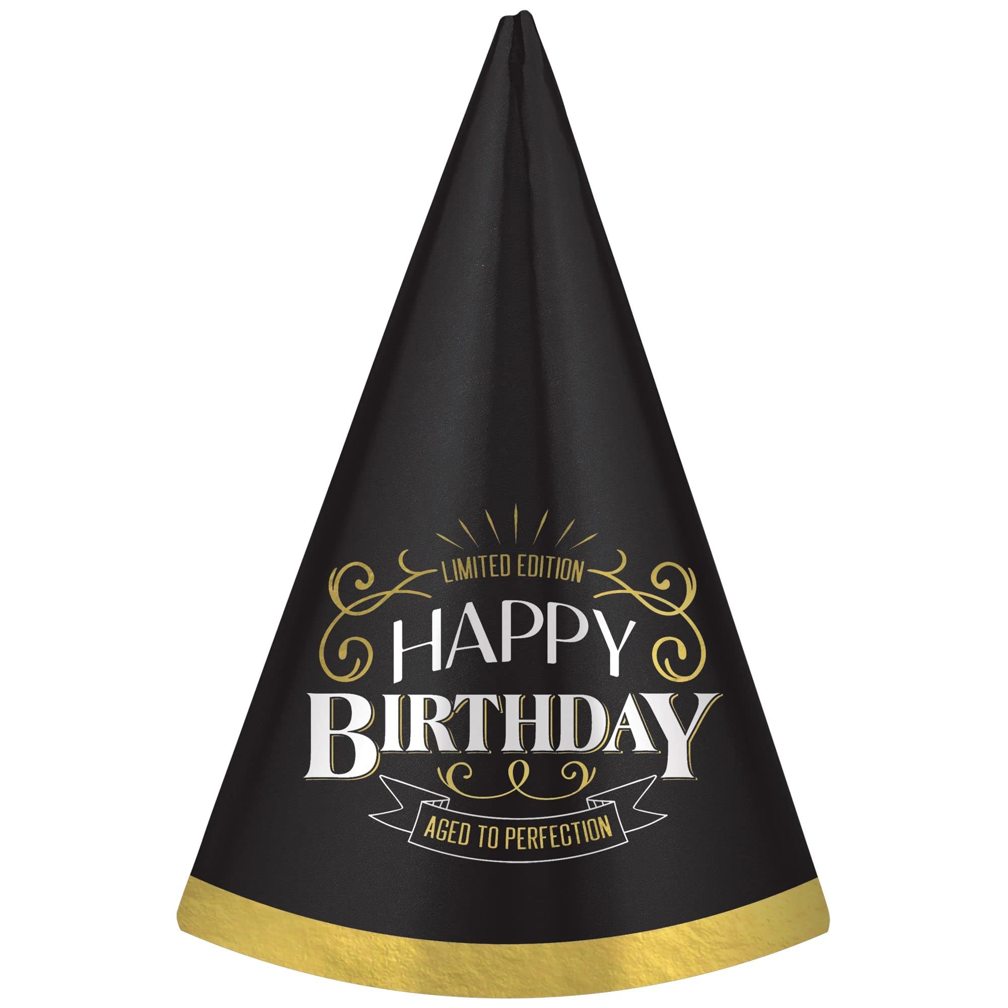 Amscan Better with Age Birthday Cone Hat - 7 1/2' | Multicolor | 1 Pc.