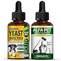 Dog Ear Yeast Infection • Dog UTI • UTI Drops for Cats • Dog Allergy • 2 Packs x 2 Oz