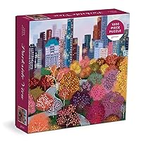 Galison Parkside View 1000 Piece Puzzle in a Square Box from Galison - 1000 Piece Puzzle for Adults, Beautiful Illustrations from Joy Laforme, Thick and Sturdy Pieces, Idea