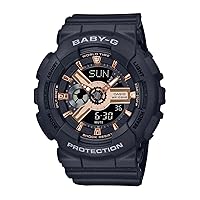 Casio BA-110XRG-1ADR Baby-G Women's Watch, Black, Standard, black, Tek Beden, Watch