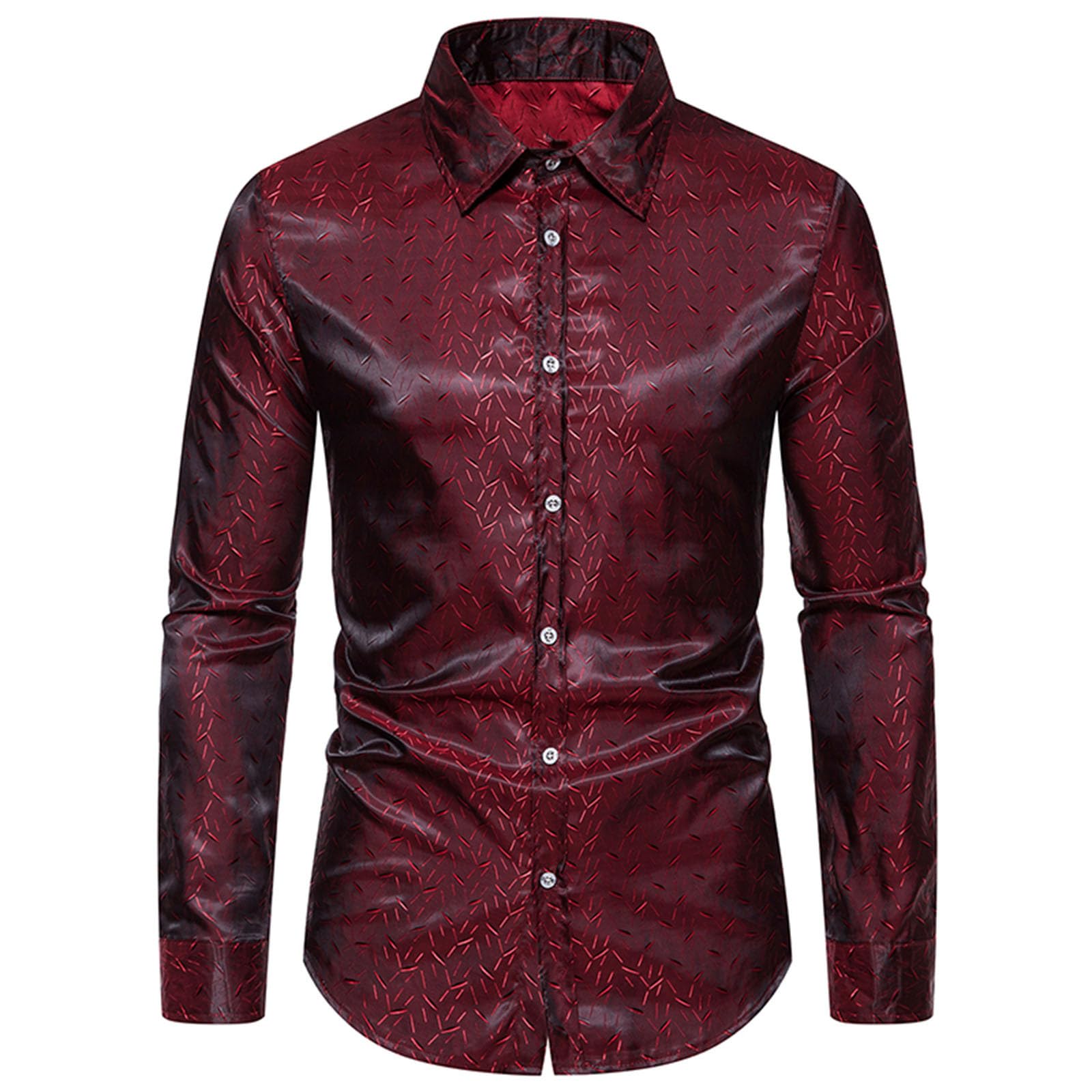 Long Sleeve Shirts for Men Casual Button Long Sleeve Turn-down Collar Tops  Blouse Shirt Mens Long Sleeve Shirt 