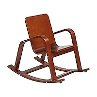 ECR4Kids Bentwood Rocking Chair, Kids Furniture, Dark Walnut